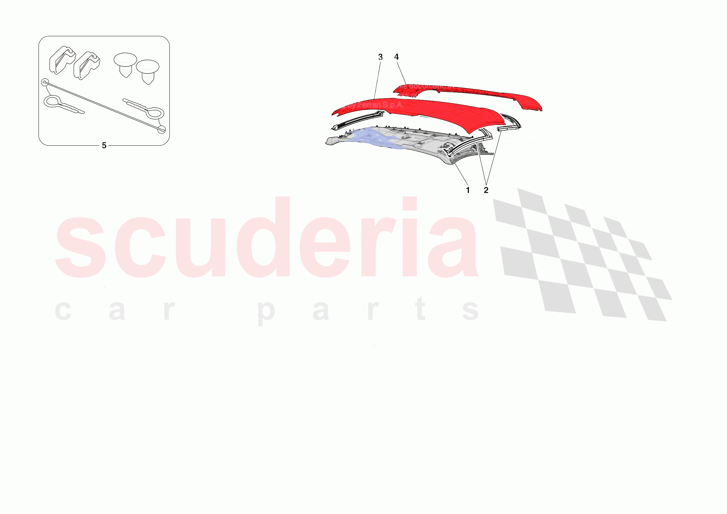 ROOF - TRIM of Ferrari Ferrari SF90 XX Spider Europe