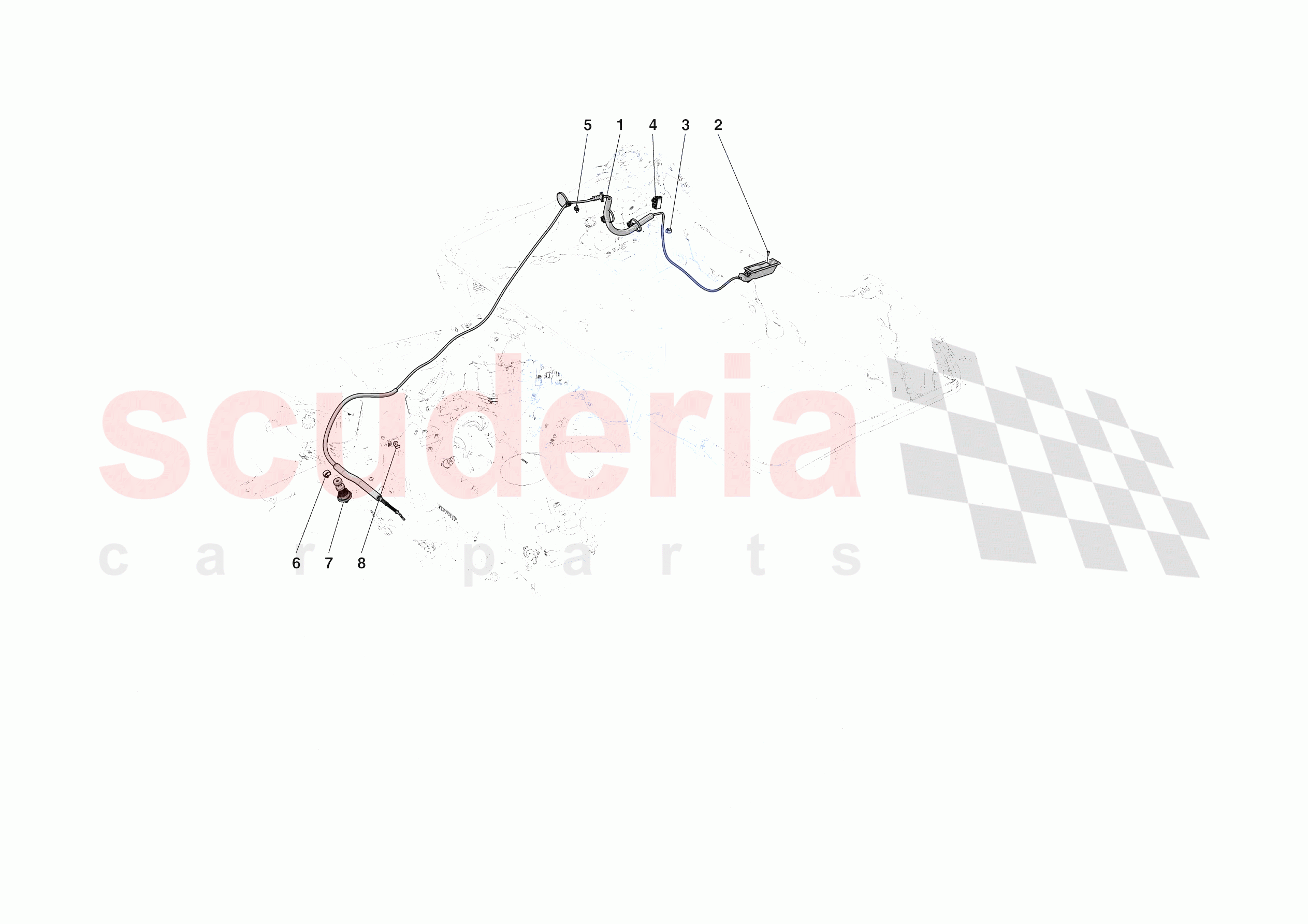 REAR LID OPENING MECHANISM of Ferrari Ferrari SF90 XX Spider Europe