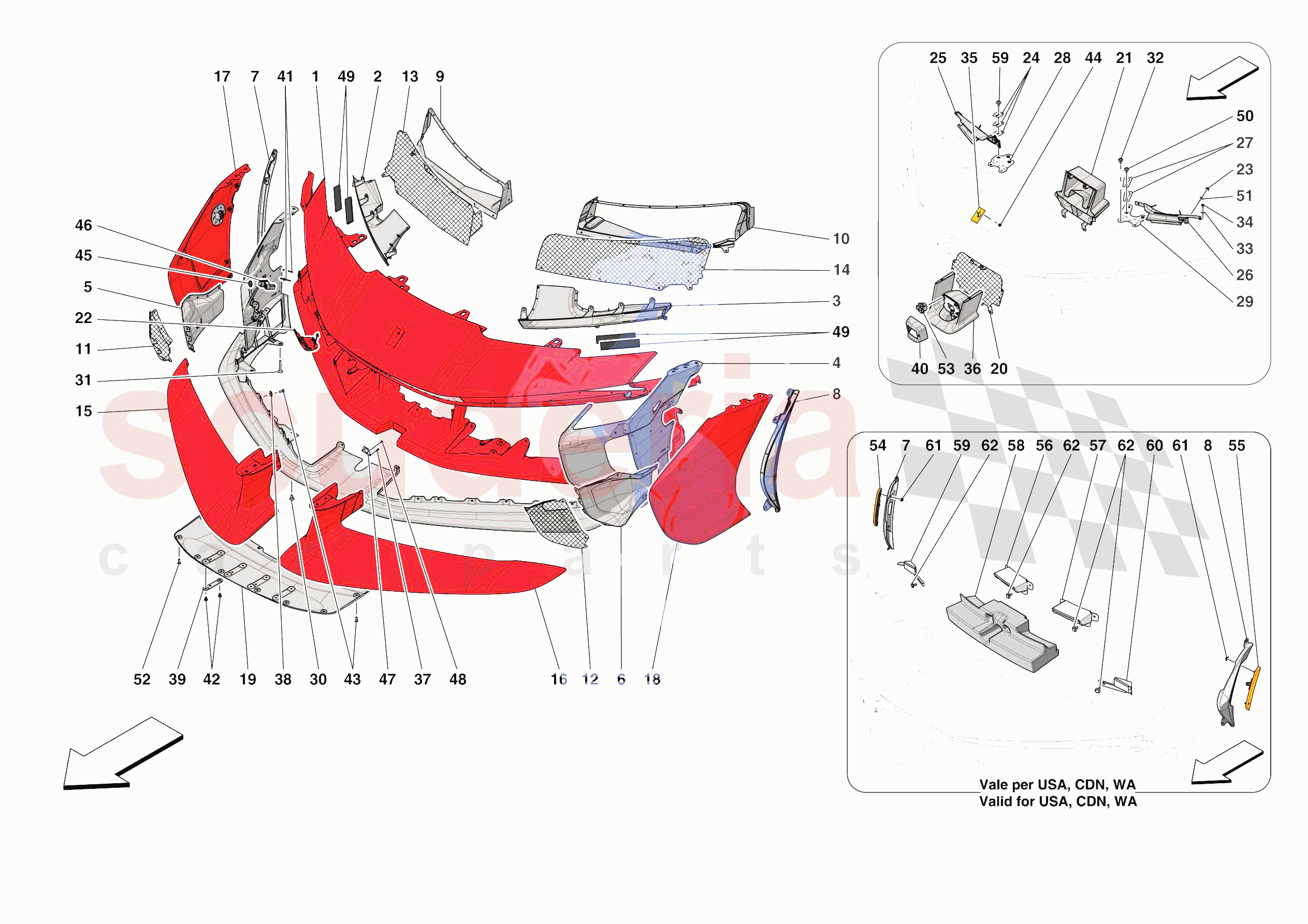 FRONT BUMPER of Ferrari Ferrari SF90 XX Spider Europe RH
