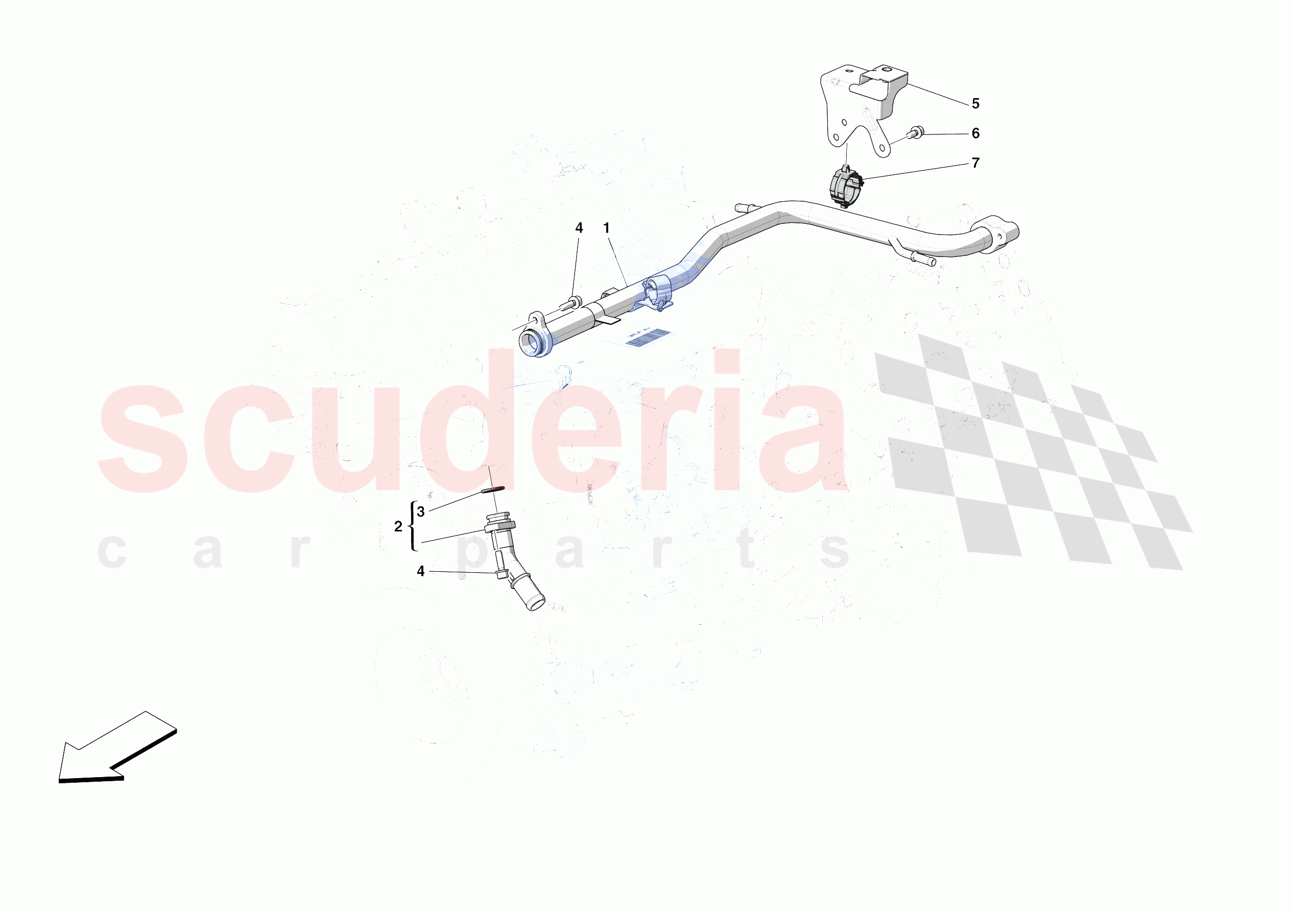 ENGINE COOLING SYSTEM PIPES of Ferrari Ferrari SF90 XX Stradale Europe