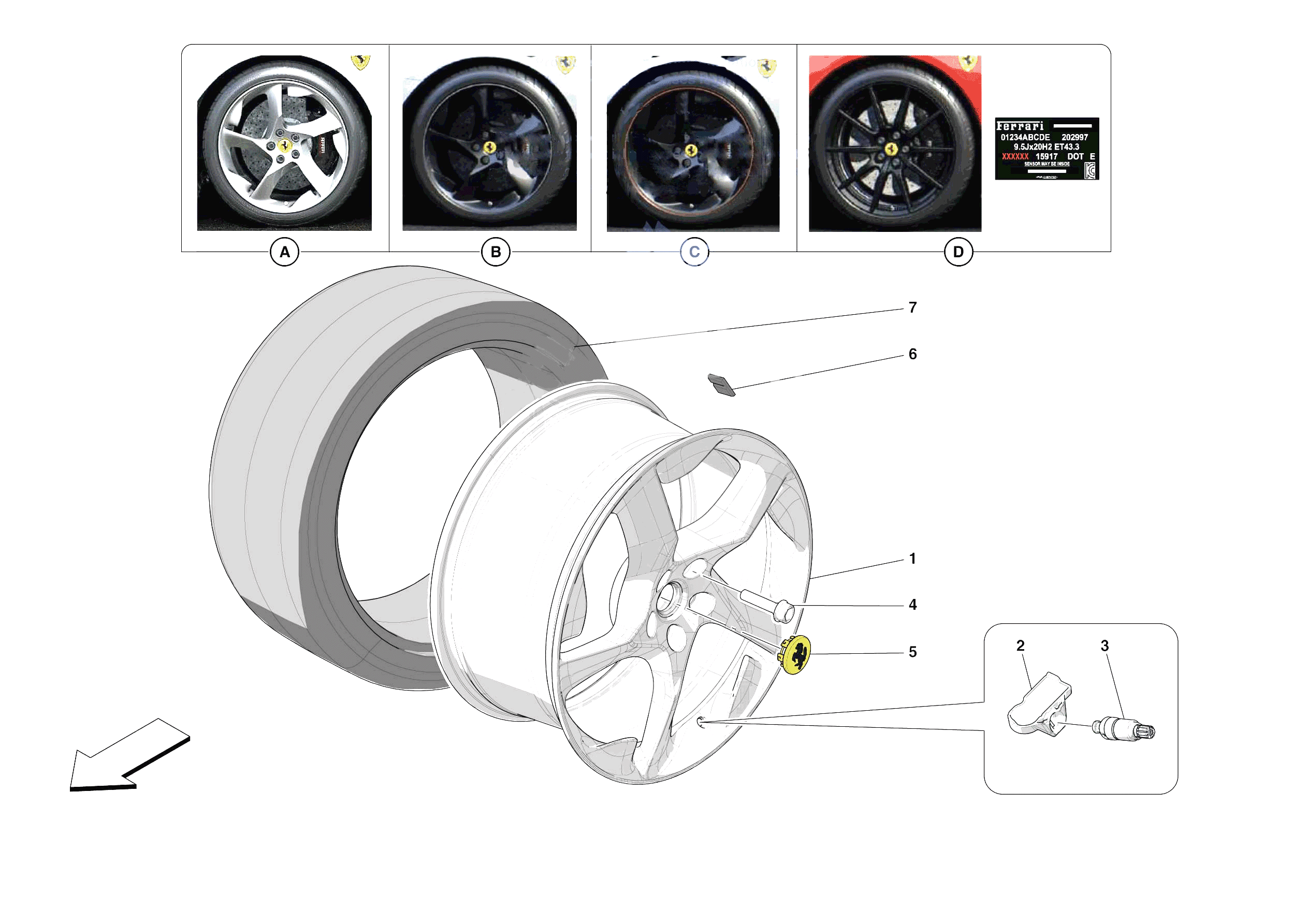 COMPLETE WHEELS of Ferrari Ferrari SF90 XX Stradale Europe