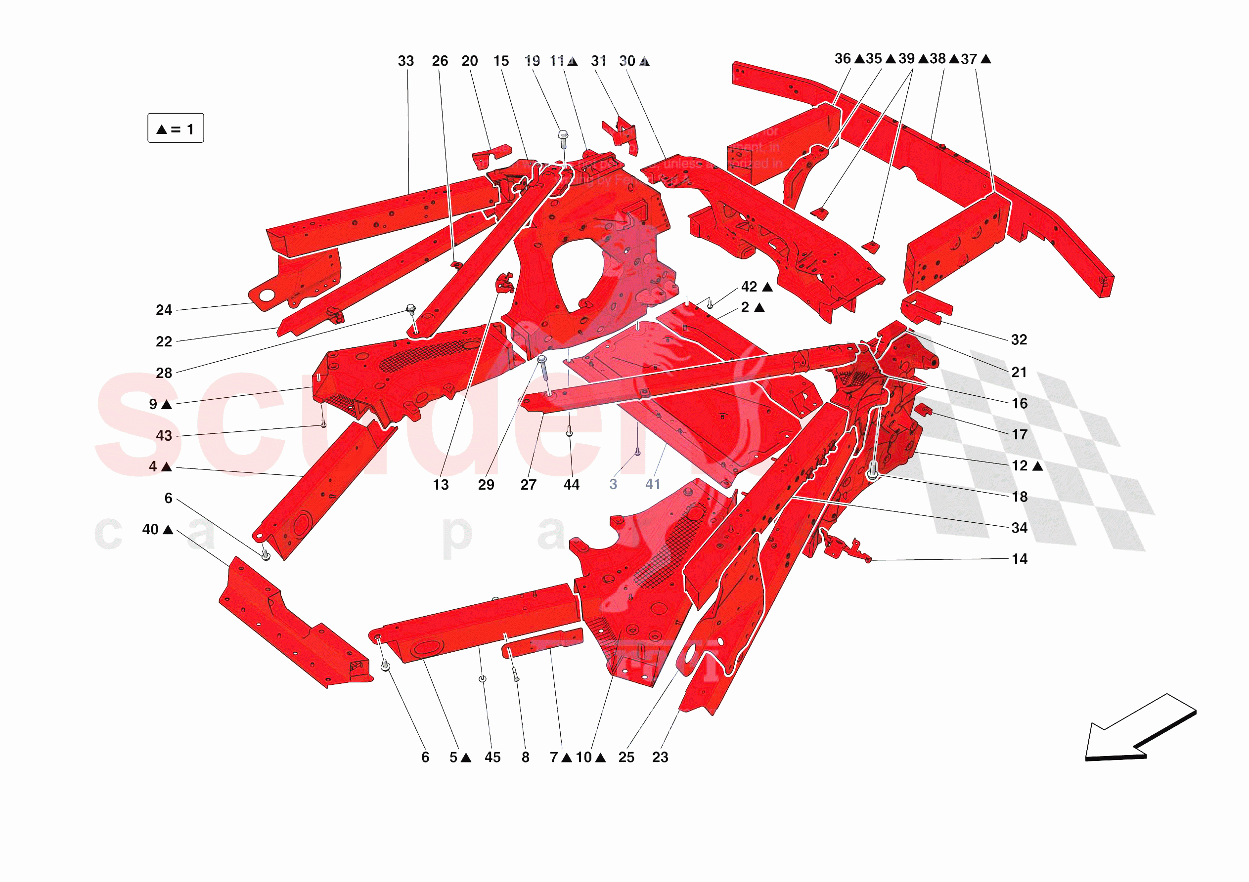 STRUCTURES AND ELEMENTS, REAR OF VEHICLE of Ferrari Ferrari SF90 XX Stradale Europe