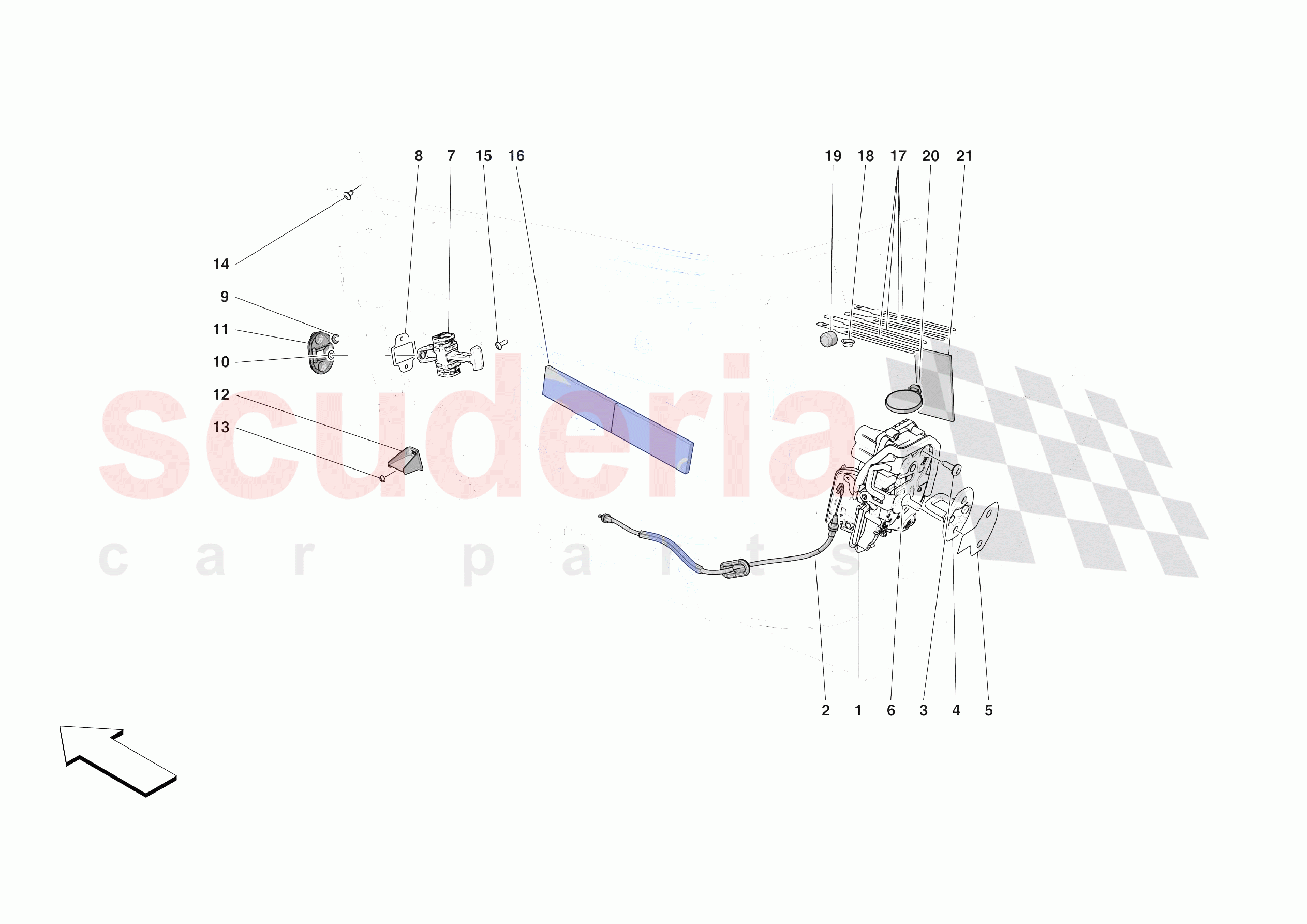 DOORS - OPENING MECHANISMS AND HINGES of Ferrari Ferrari SF90 XX Stradale Europe