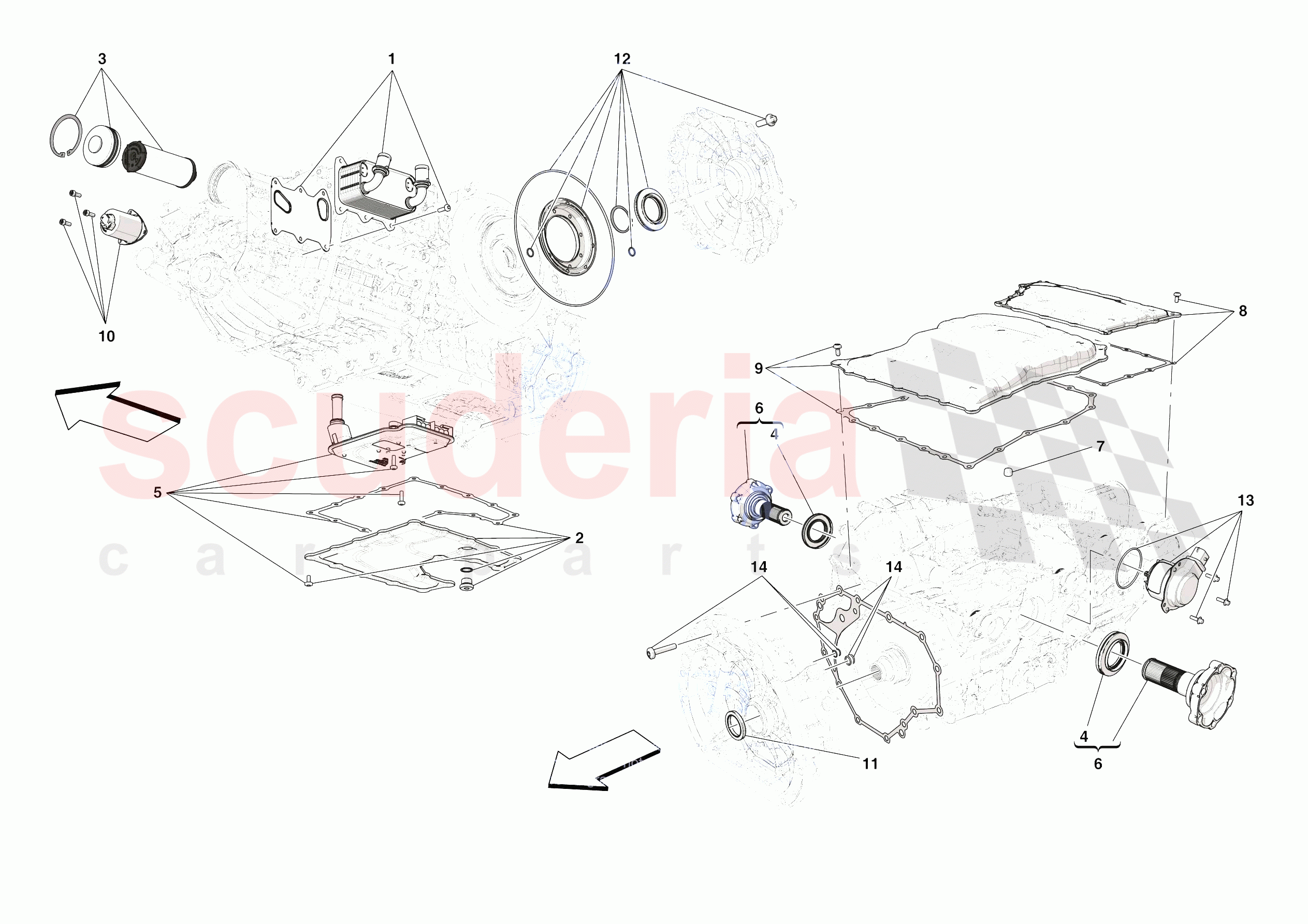 GEARBOX REPAIR KIT of Ferrari Ferrari SF90 XX Stradale Europe RH
