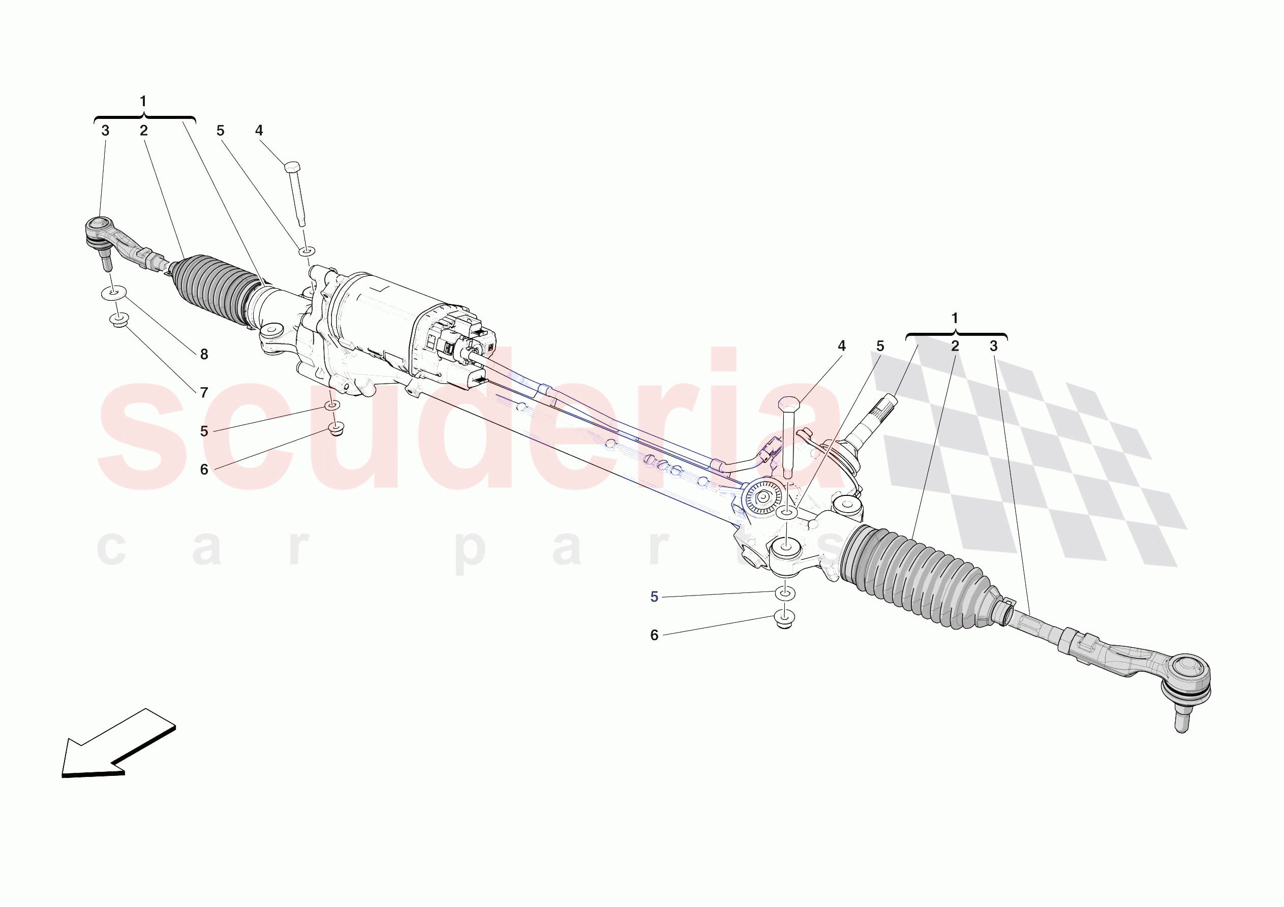 STEERING BOX of Ferrari Ferrari SF90 XX Stradale USA