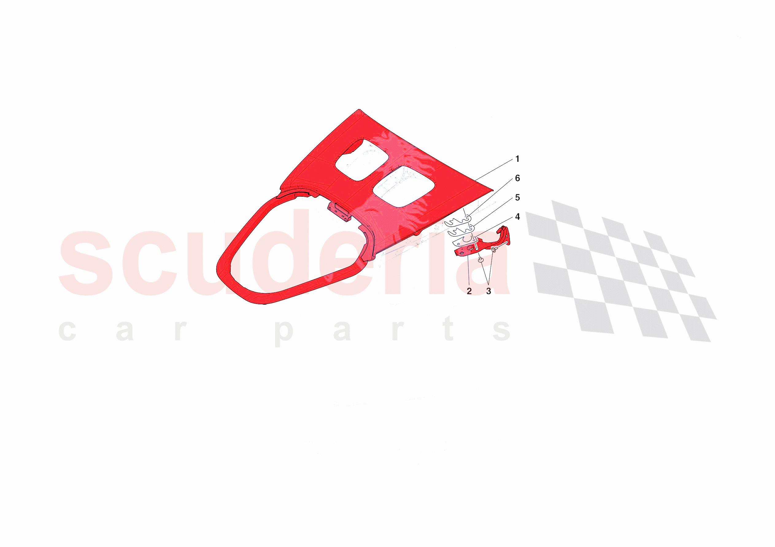 REAR LID SUBSTRUCTURE of Ferrari Ferrari SF90 XX Stradale USA