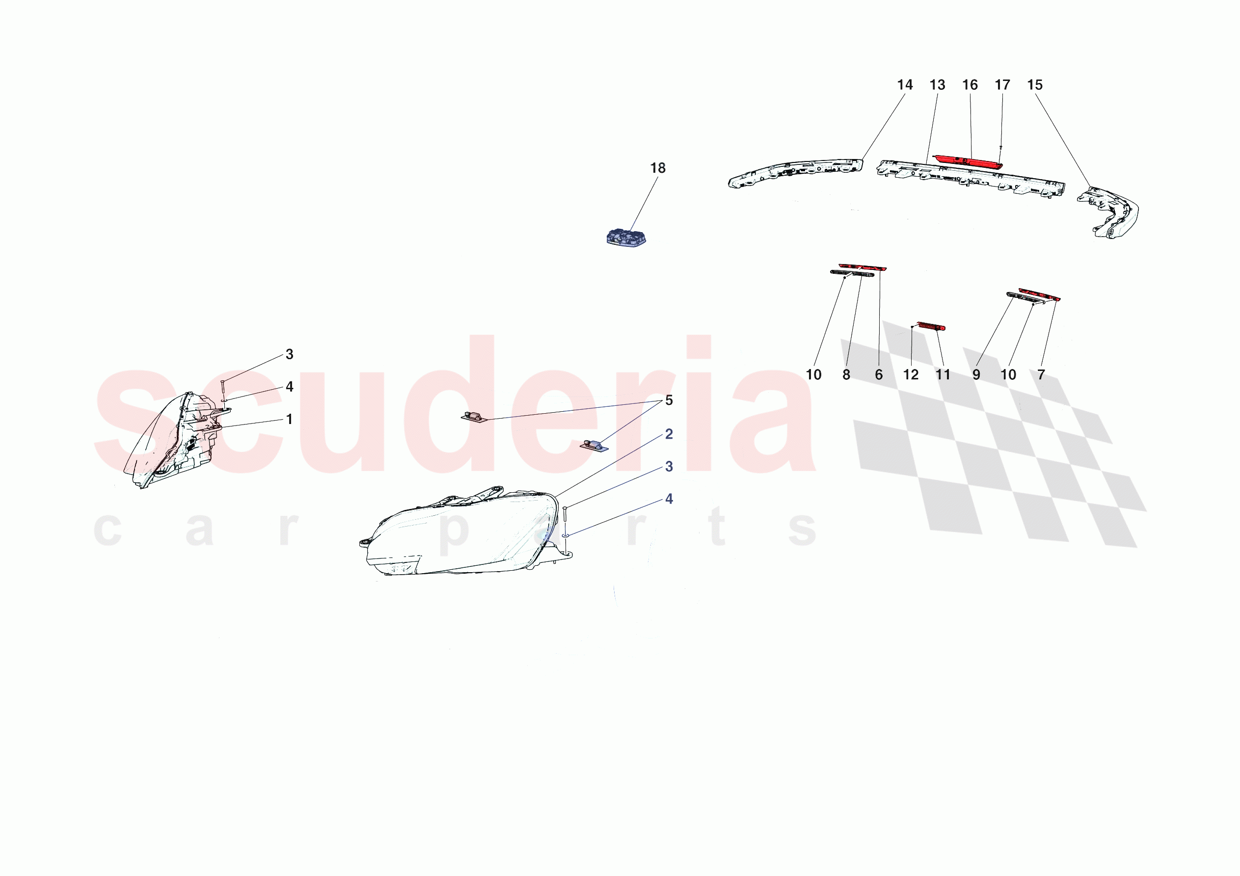 LIGHTING SYSTEMS of Ferrari Ferrari SF90 XX Stradale USA