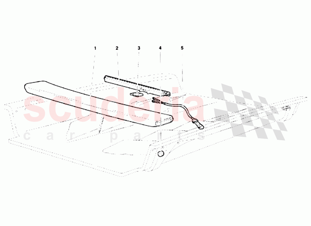 Engine Hood (Valid for Canada Version - April 1994) of Lamborghini Lamborghini Diablo VT (1993-1998)