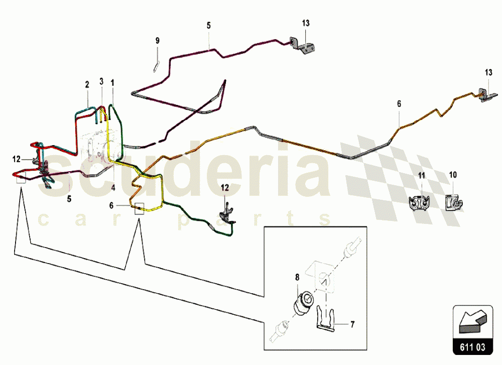 BRAKE SYSTEM 2 of Lamborghini Lamborghini Aventador LP750 SV Roadster