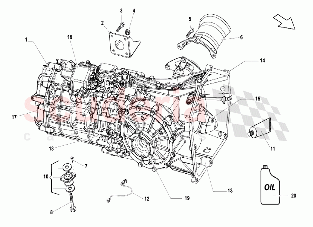 Gearbox.complete of Lamborghini Lamborghini Gallardo LP550 Coupe