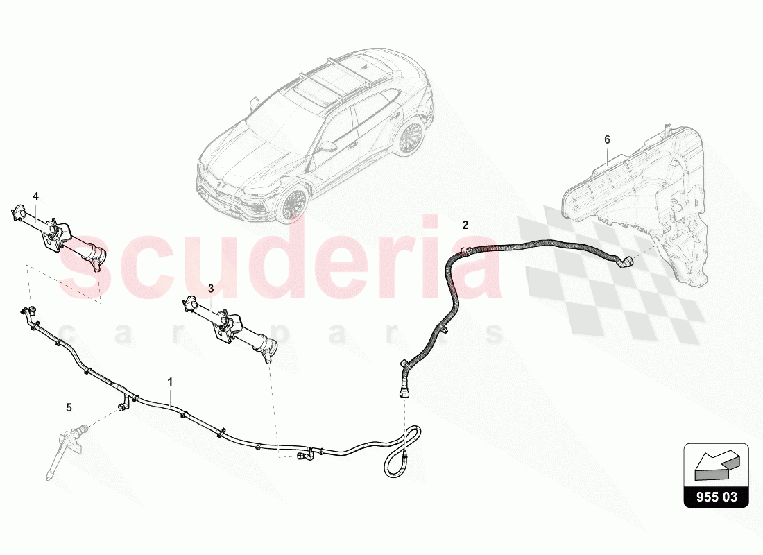 HEADLIGHT WASHER SYSTEM of Lamborghini Lamborghini Urus (2018-2019)