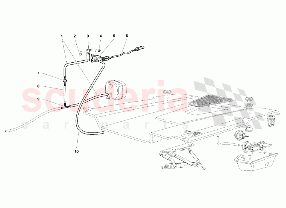 Engine Hood 2 of Lamborghini Lamborghini Diablo VT Roadster (1998-2000)