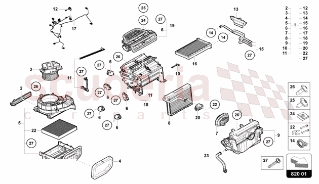 INTAKE BOX FOR ELECTRONIC- ALLY CONTROLLED A/C SYSTEM of Lamborghini Lamborghini Revuelto Coupe