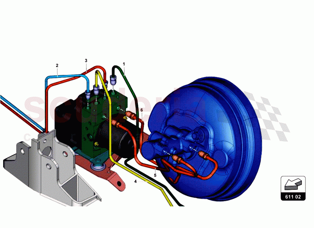 BRAKE SYSTEM 1 of Lamborghini Lamborghini Aventador LP700 Roadster