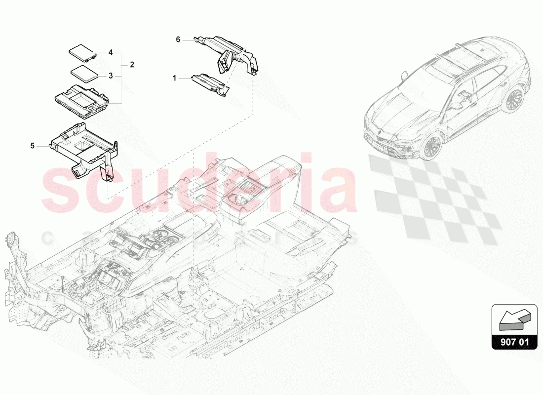 DIAGNOSIS INTERFACE FOR DATA BUS (GATEWAY) of Lamborghini Lamborghini Urus (2018-2019)
