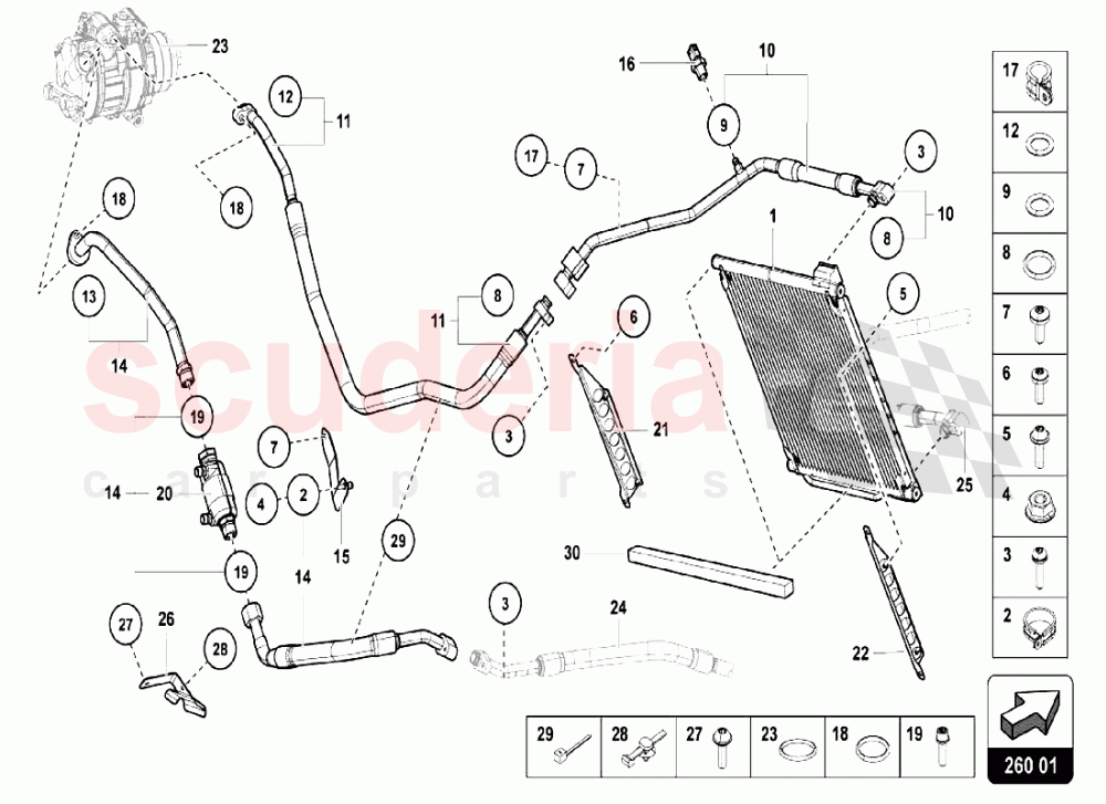 AIR CONDITIONING SYSTEM 1 of Lamborghini Lamborghini Aventador LP750 SV Coupe
