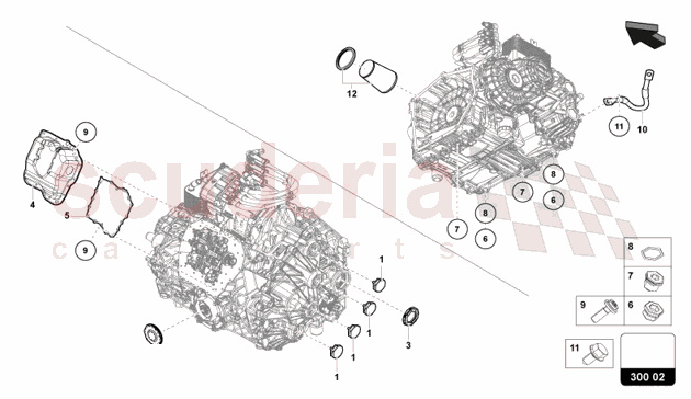 COMPONENTS FOR GEARBOX of Lamborghini Lamborghini Revuelto Coupe