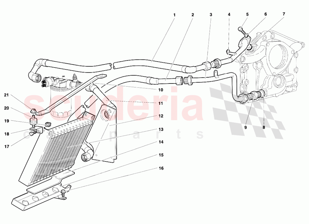 Engine Oil System of Lamborghini Lamborghini Diablo SE30 (1993-1995)