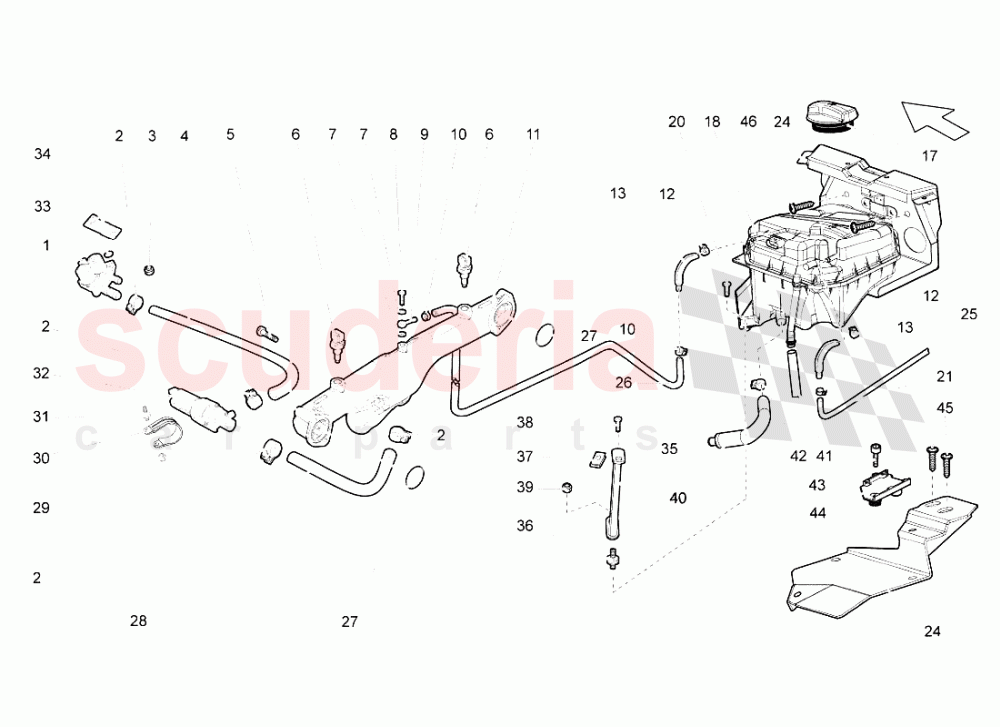 Water Cooling System 4 of Lamborghini Lamborghini Gallardo (2008)
