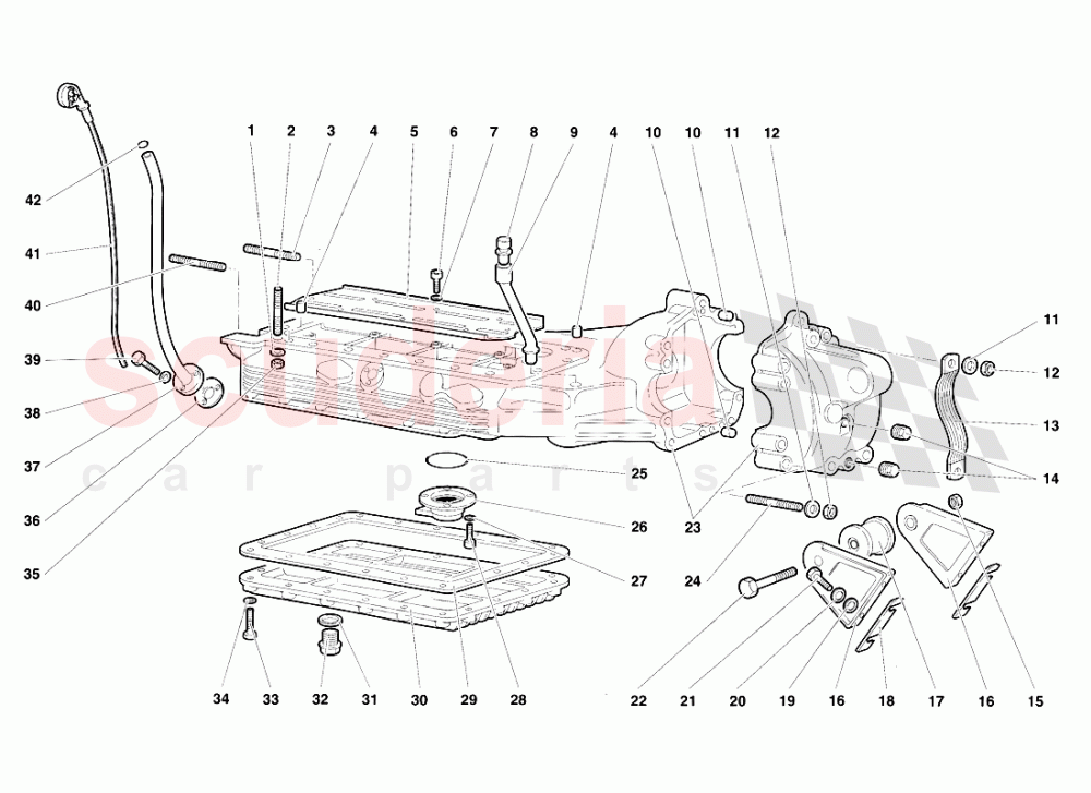 Oil Sump of Lamborghini Lamborghini Diablo SV (1995-1997)
