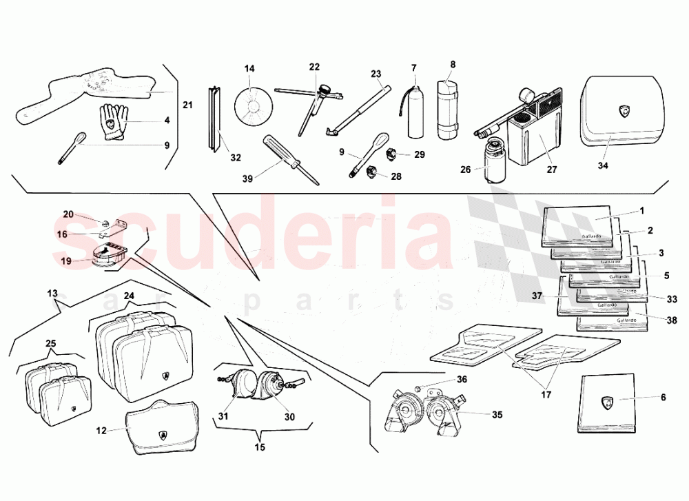 Accessories of Lamborghini Lamborghini Gallardo (2008)