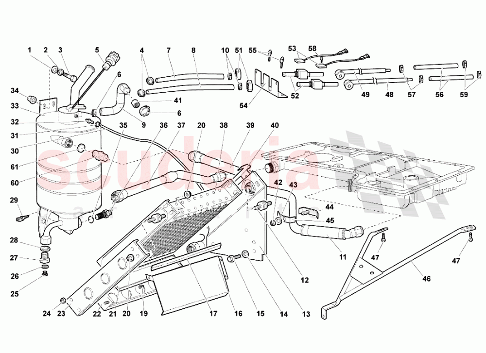 Engine Oil System parts for Murcielago Scuderia Car Parts