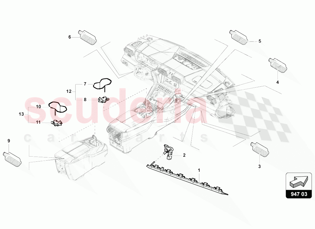 PERIPHERAL LIGHT of Lamborghini Lamborghini Urus (2018-2019)