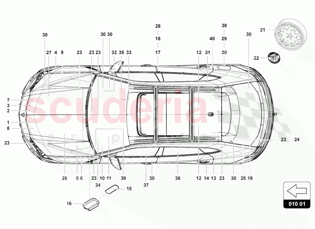 SIGNS/NOTICES of Lamborghini Lamborghini Urus (2018-2019)