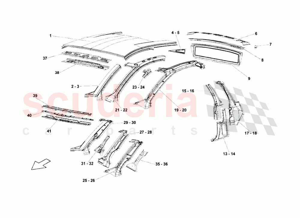 Frame Elements 3 of Lamborghini Lamborghini Murcielago LP670