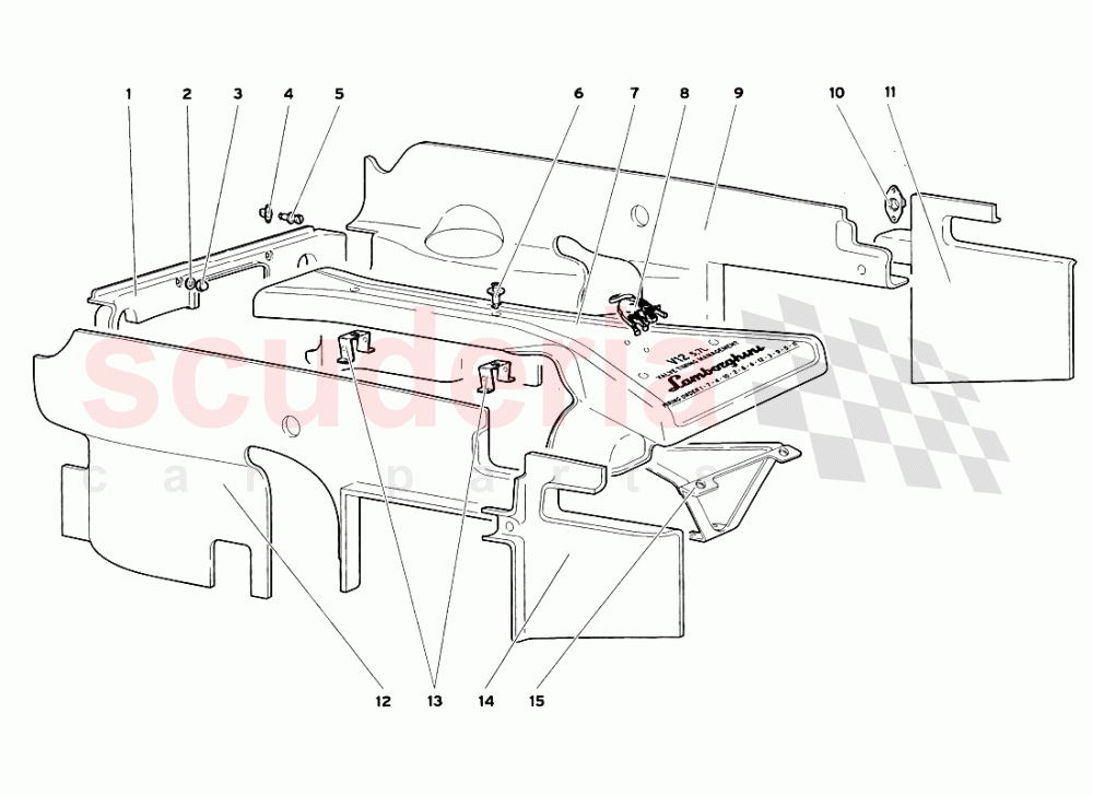 Engine Housing Panels of Lamborghini Lamborghini Diablo SV (1999)