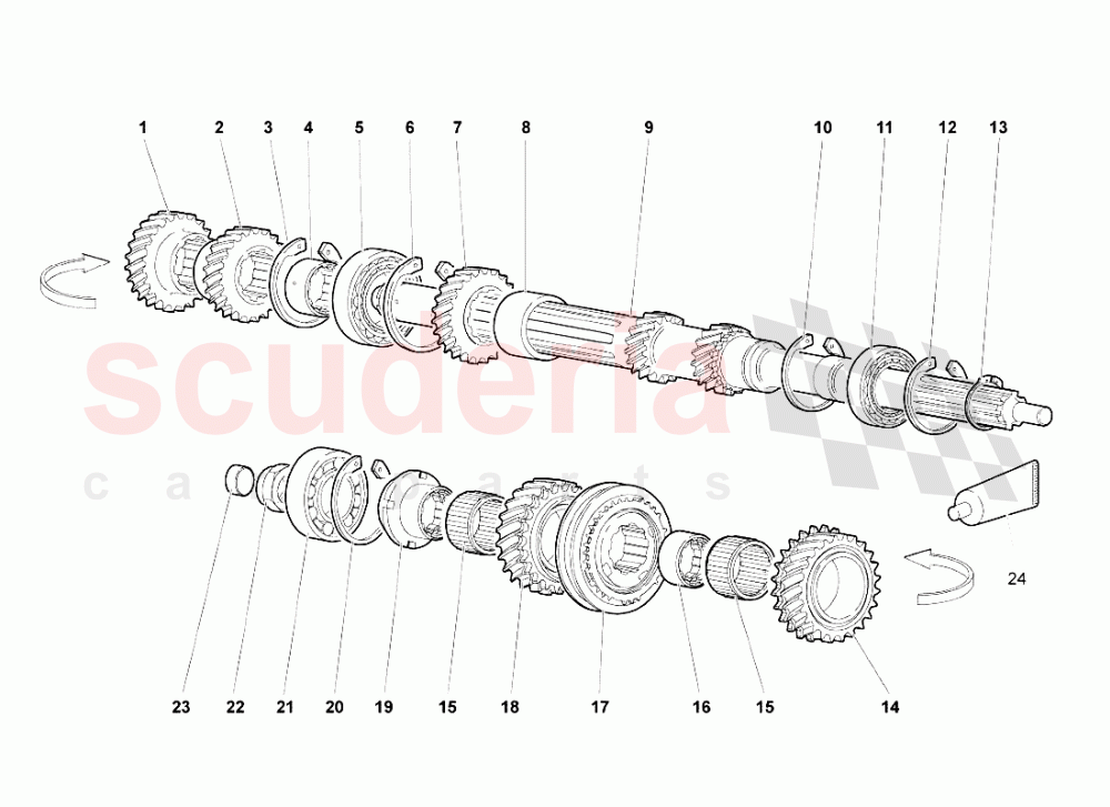 MAIN SHAFT of Lamborghini Lamborghini Murcielago