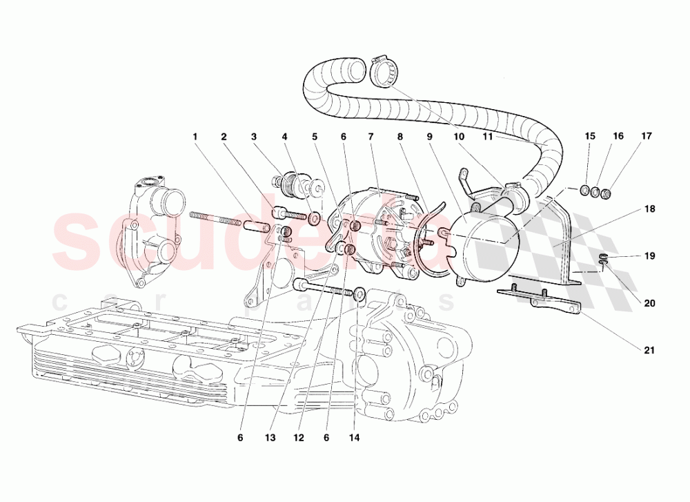 Alternator of Lamborghini Lamborghini Diablo VT Roadster (1998-2000)
