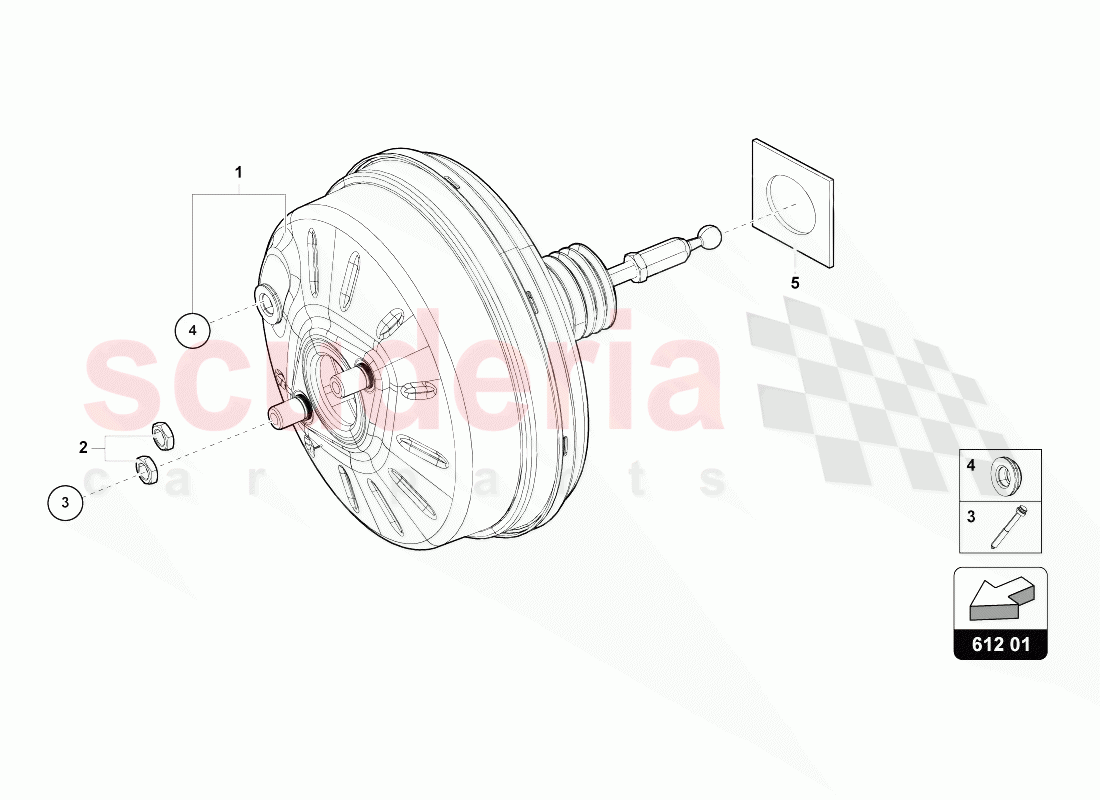 BRAKE SERVO of Lamborghini Lamborghini Urus (2018-2019)