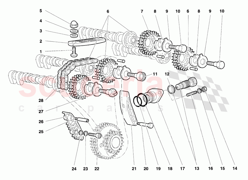 Timing System 1 of Lamborghini Lamborghini Diablo VT (1993-1998)