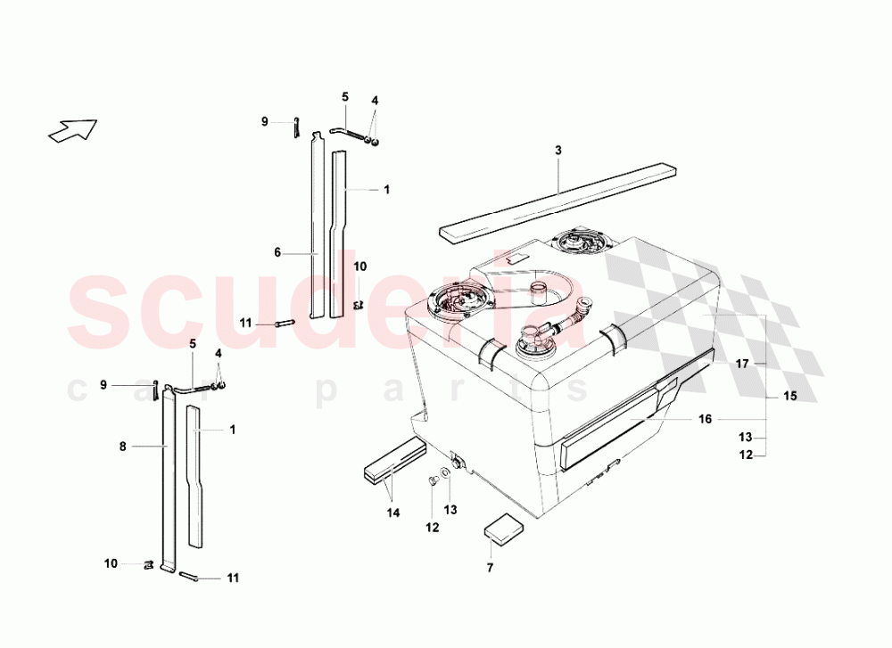 Tank - Implantations of Lamborghini Lamborghini Murcielago LP640