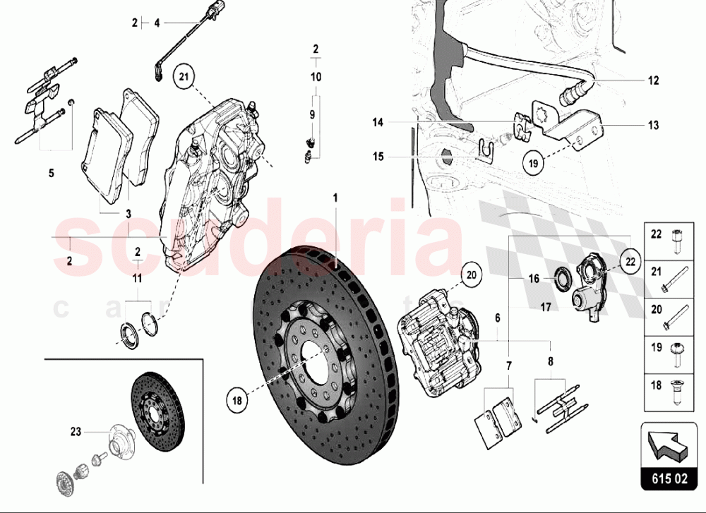 Brake Discs 2 of Lamborghini Lamborghini Aventador LP740 S
