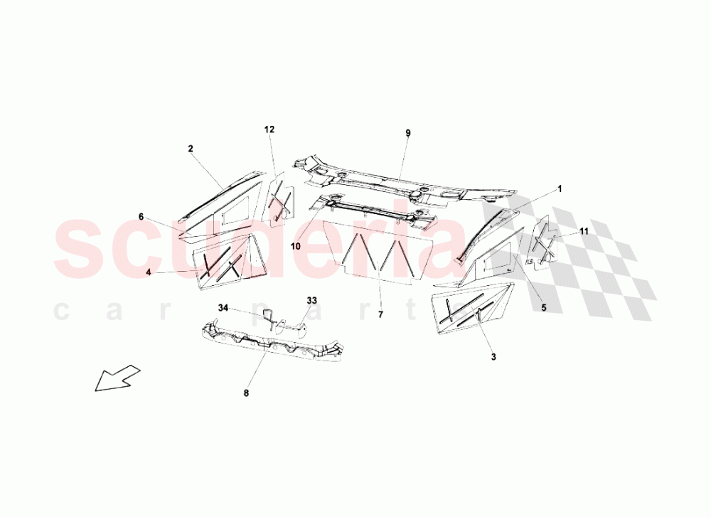 Frame Elements 2 of Lamborghini Lamborghini Murcielago LP670