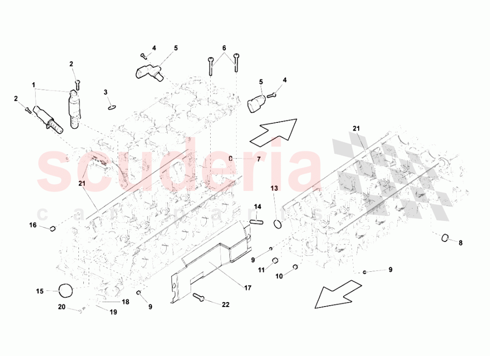 PHASE SENSORS RIGHT CYLINDER HEAD of Lamborghini Lamborghini Gallardo LP550 Spyder