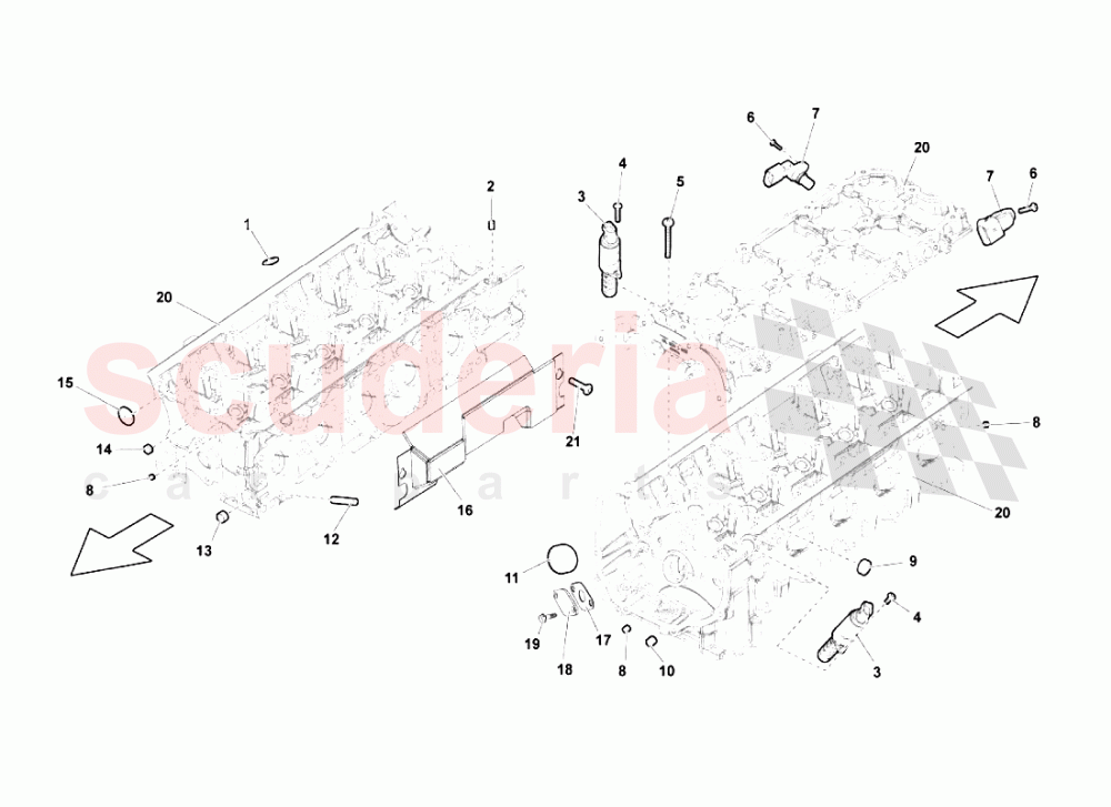 Phase Sensors Left Cylinder Head of Lamborghini Lamborghini Gallardo (2003-2005)