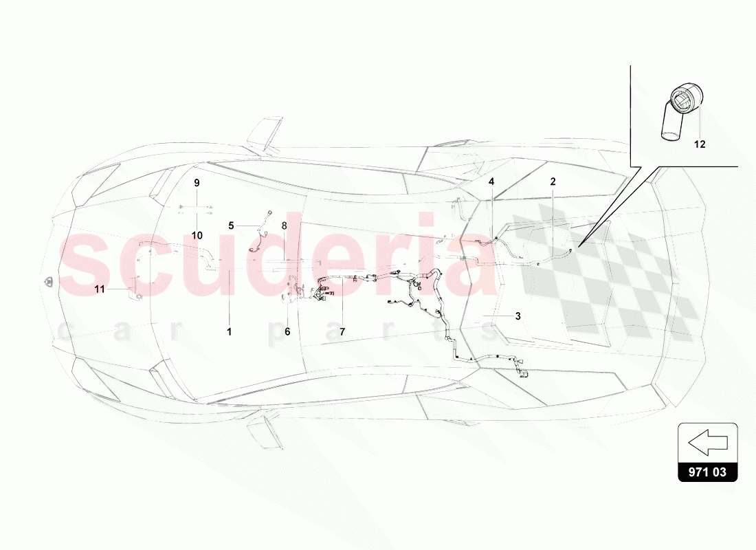 ELECTRICAL SYSTEM of Lamborghini Lamborghini Aventador LP770 SVJ Coupe