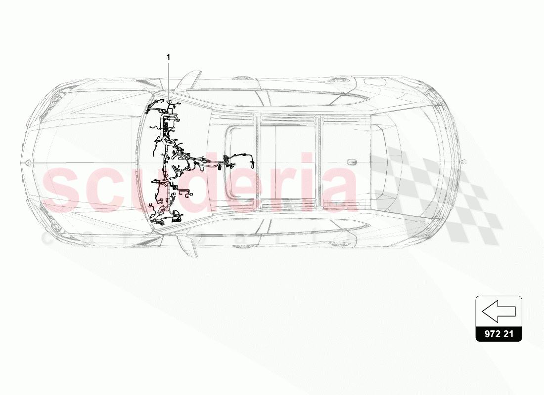 WIRING SET FOR DASH PANEL of Lamborghini Lamborghini Urus (2018-2019)