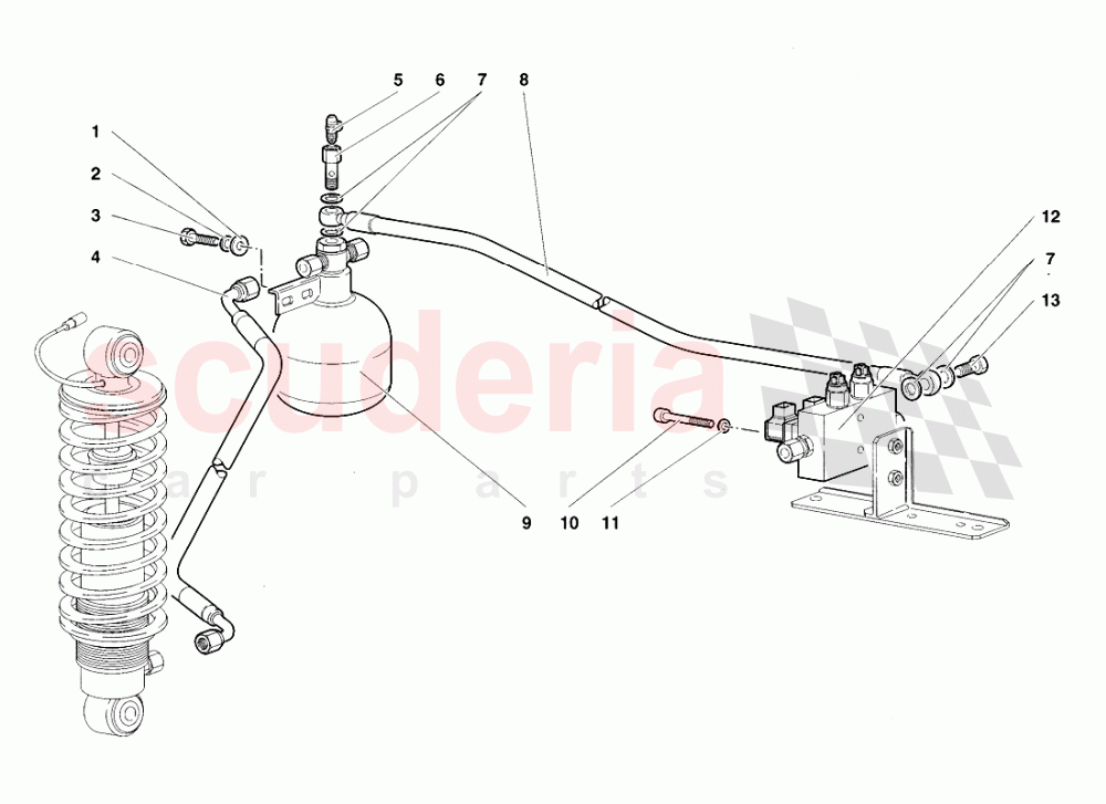 Lifting System of Lamborghini Lamborghini Diablo VT Roadster (1998-2000)