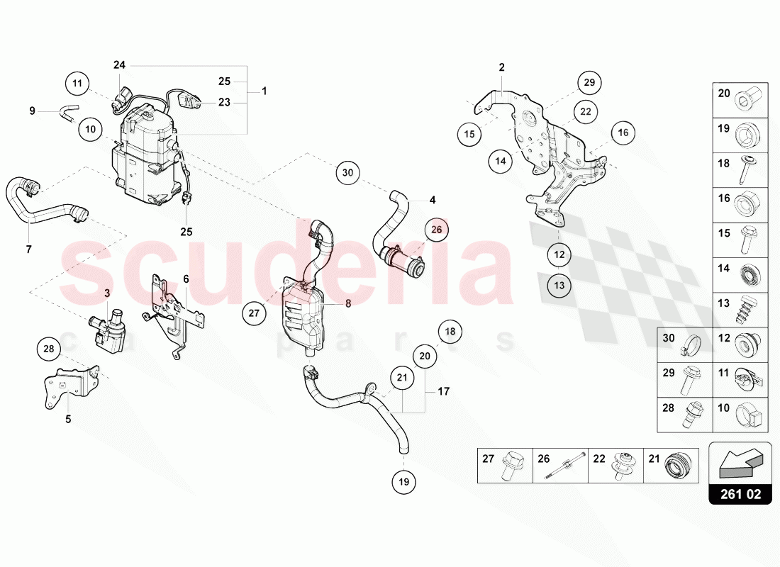 AUXILIARY HEATER FOR COOLANT CIRCUIT of Lamborghini Lamborghini Urus (2018-2019)