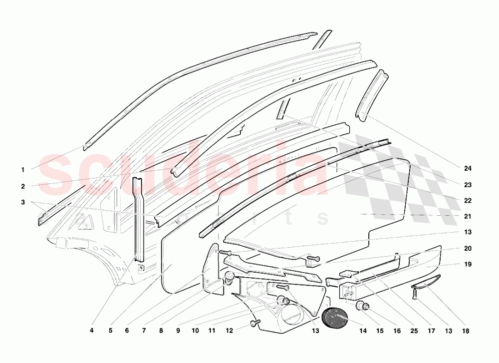 Doors 3 of Lamborghini Lamborghini Diablo VT (1993-1998)
