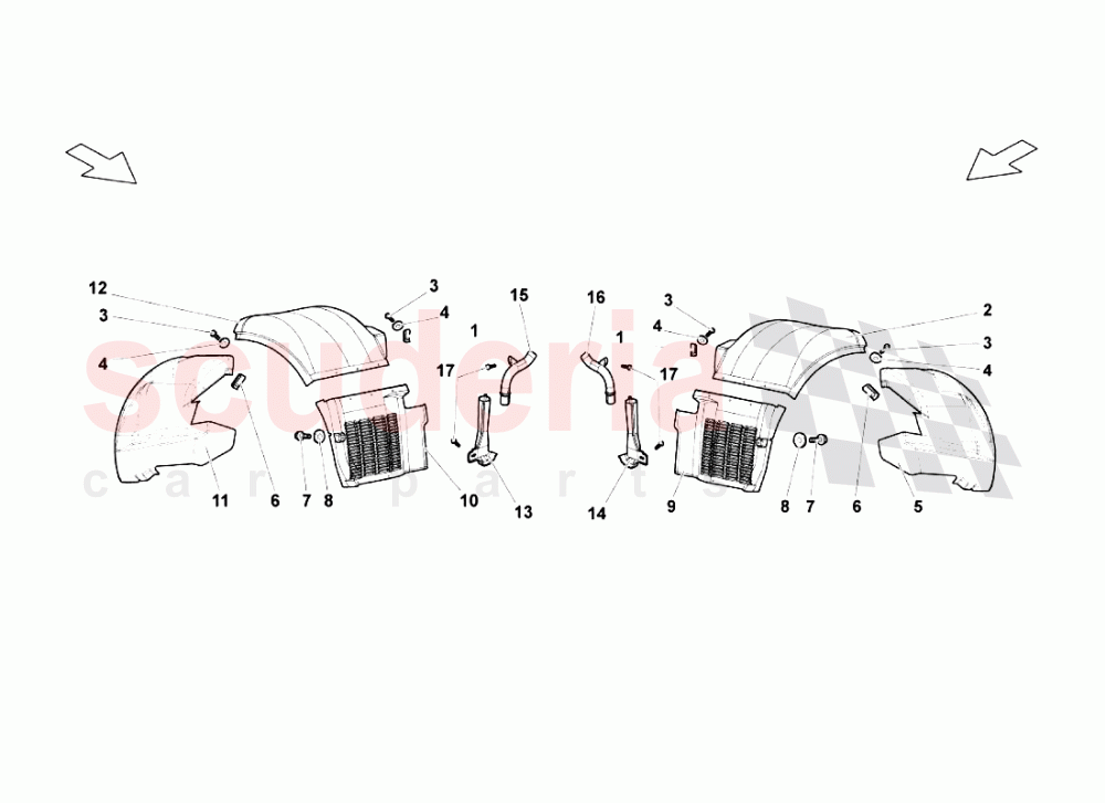 Rear Wheelhouse of Lamborghini Lamborghini Murcielago LP670