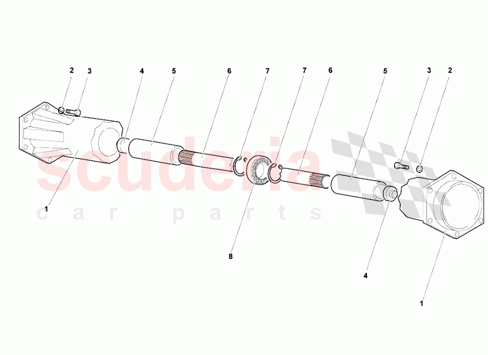 FRONT PROPELLER SHAFT of Lamborghini Lamborghini Murcielago
