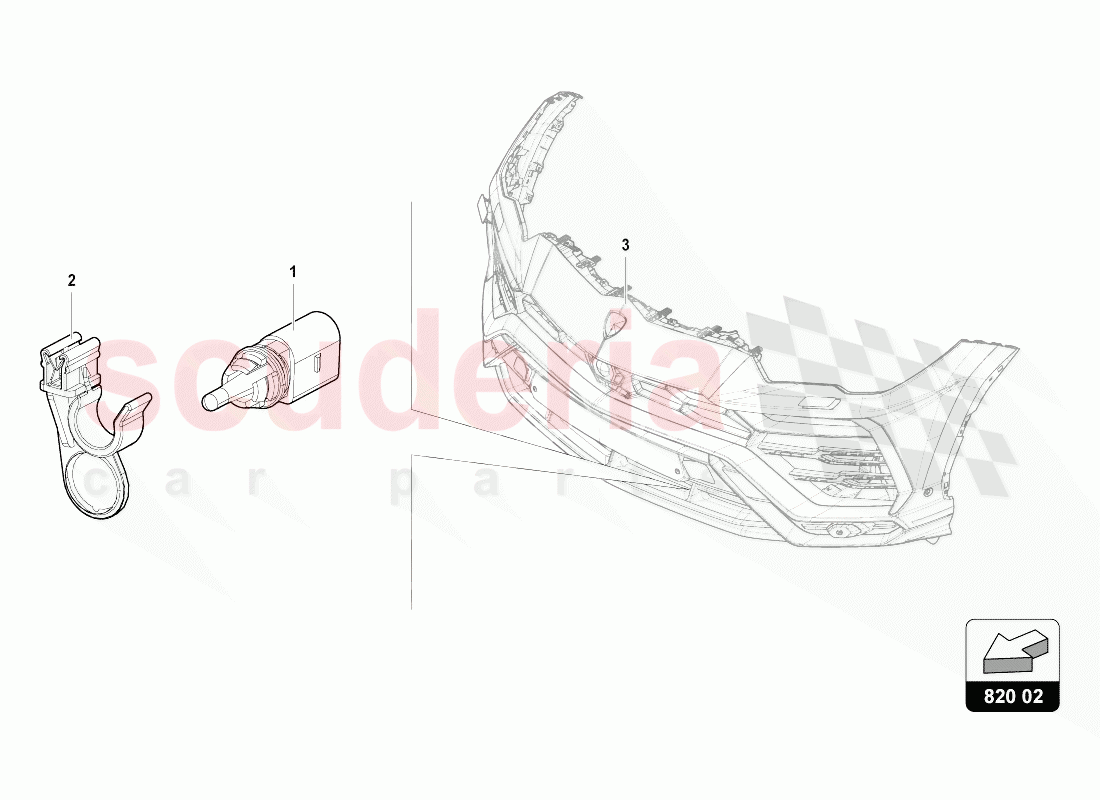 EXTERNAL TEMPERATURE SENSOR of Lamborghini Lamborghini Urus (2018-2019)