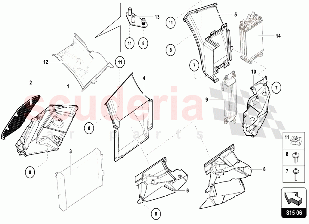 Air Conveyor - Air Duct Cardboard 1 of Lamborghini Lamborghini Aventador LP740 S