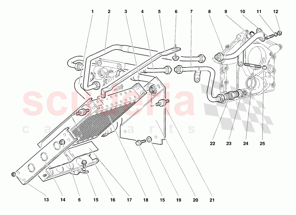Engine Oil System of Lamborghini Lamborghini Diablo VT Roadster (1998-2000)