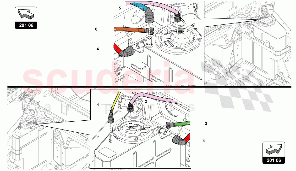 FUEL SUPPLY SYSTEM of Lamborghini Lamborghini Aventador LP780 Ultimae